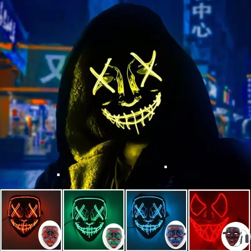 New 2025 Hot Wireless Hallowee - огляд і ціна Led Purge Mask Halloween