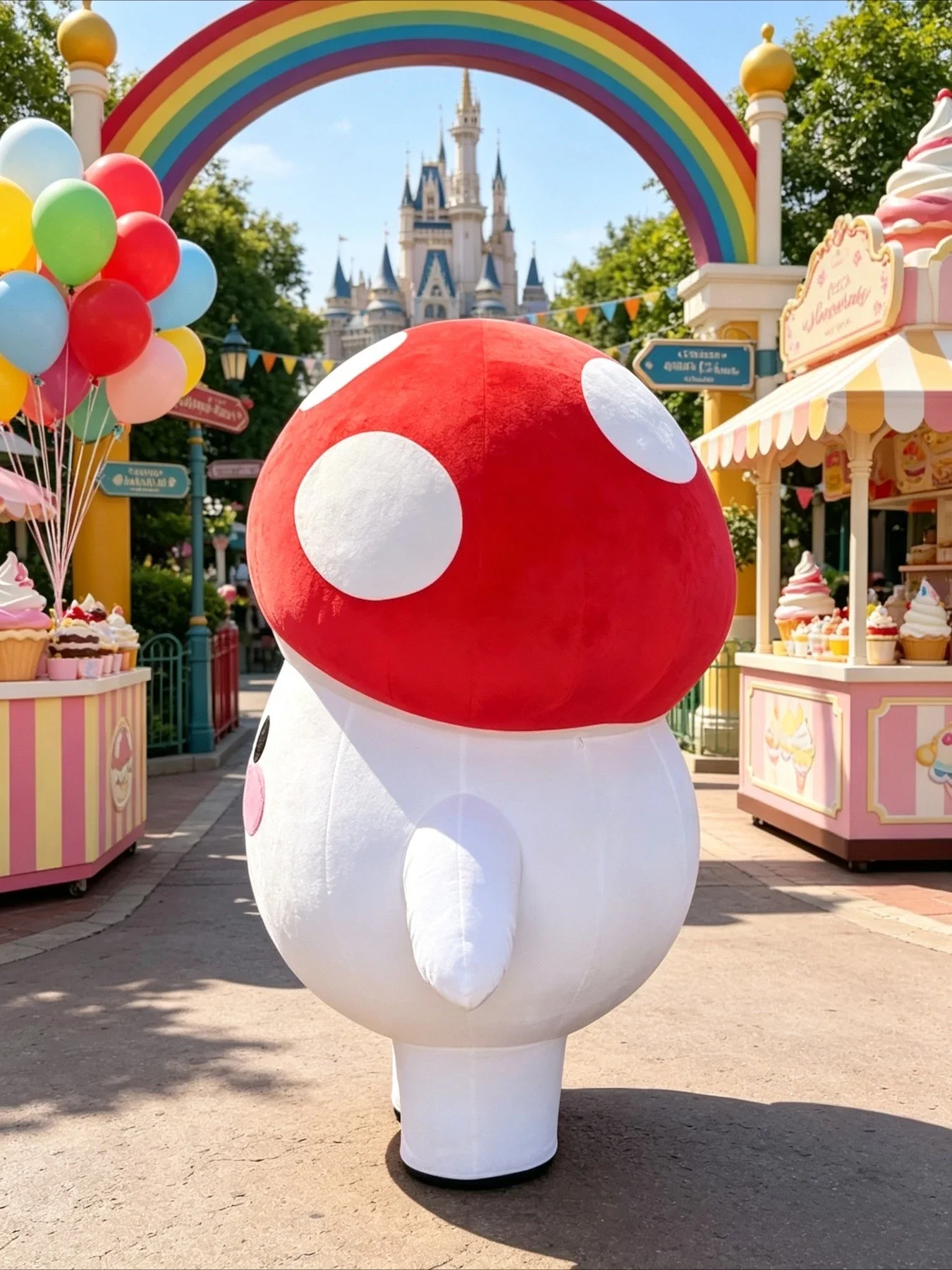 Inflatable Mushroom Mascot Cos - огляд і ціна Costumes
