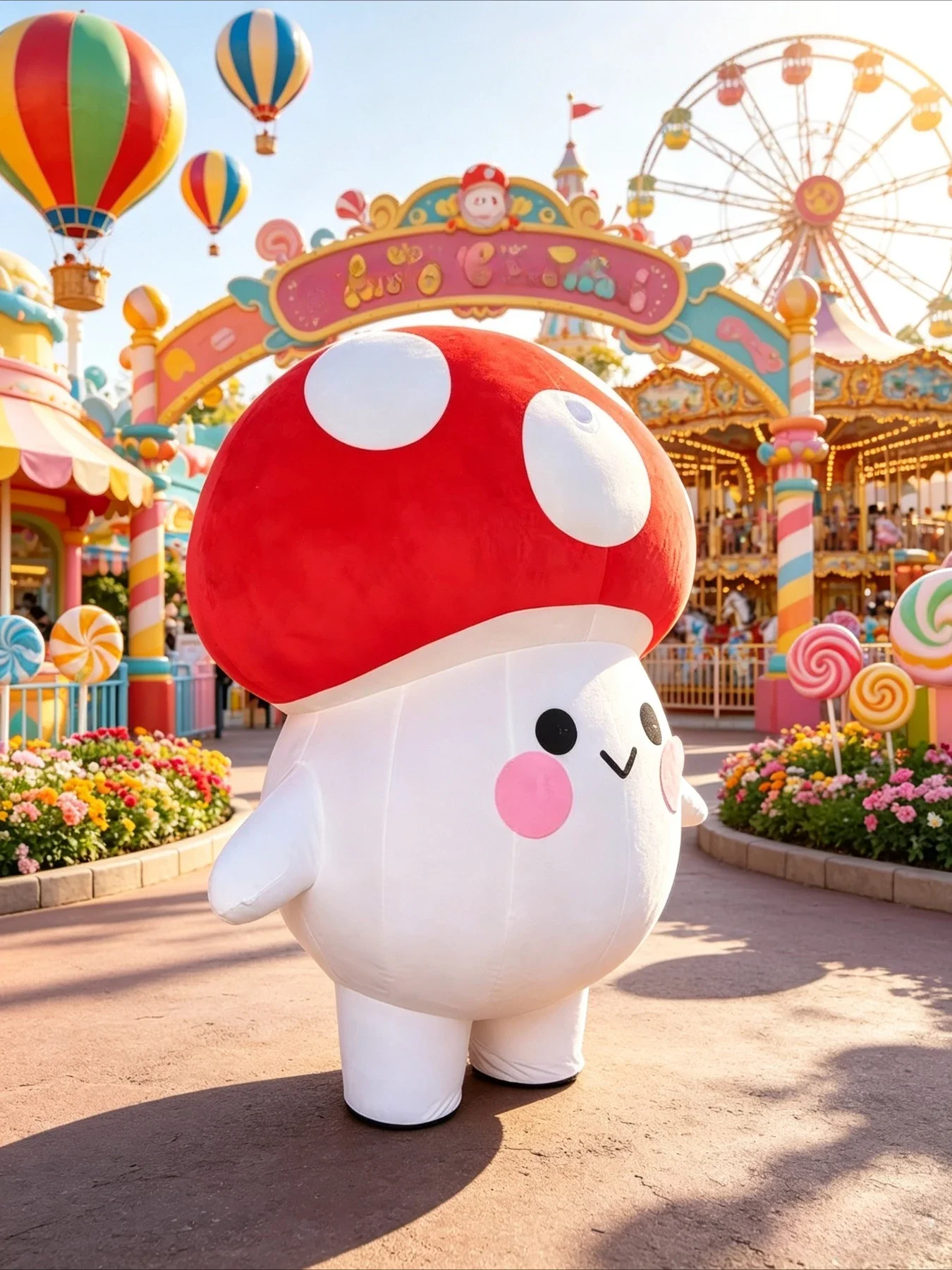 Inflatable Mushroom Mascot Cos - огляд і ціна Costumes