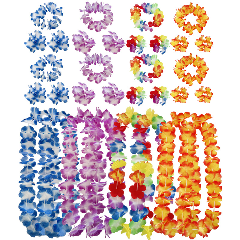 Hawaiian Flower Leis Garland N - огляд і ціна Glow In The Dark Party Glasses