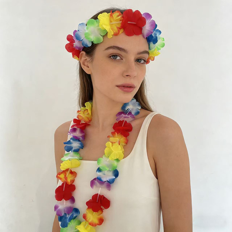 Hawaiian Flower Leis Garland N - огляд і ціна Glow In The Dark Party Glasses