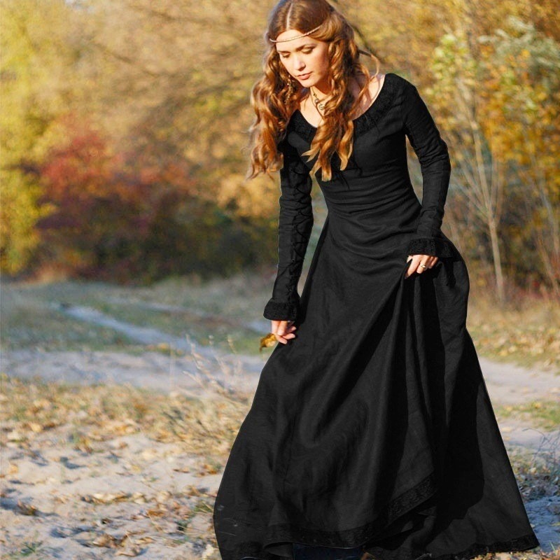 Women Medieval Long Dress V Ne - огляд і ціна Medieval Renaissance Dress Women