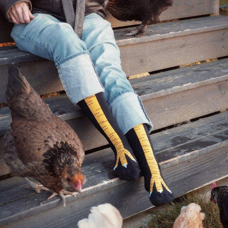Men Funny 3D Chicken Socks Pri - огляд і ціна Funny Chicken Leg Socks
