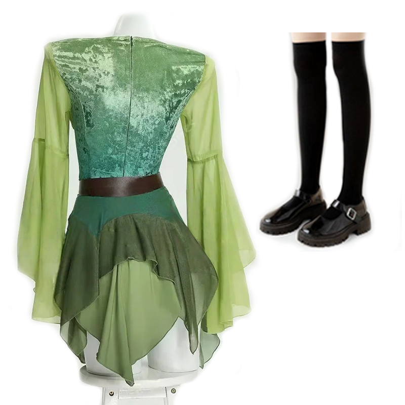 Women's Elf Medieval Green Fai - огляд і ціна Medieval Renaissance Dress Women