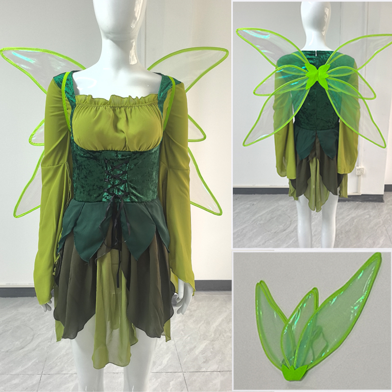 Women's Elf Medieval Green Fai - огляд і ціна Medieval Renaissance Dress Women