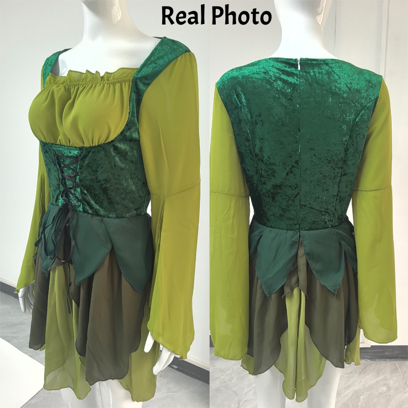 Women's Elf Medieval Green Fai - огляд і ціна Medieval Renaissance Dress Women