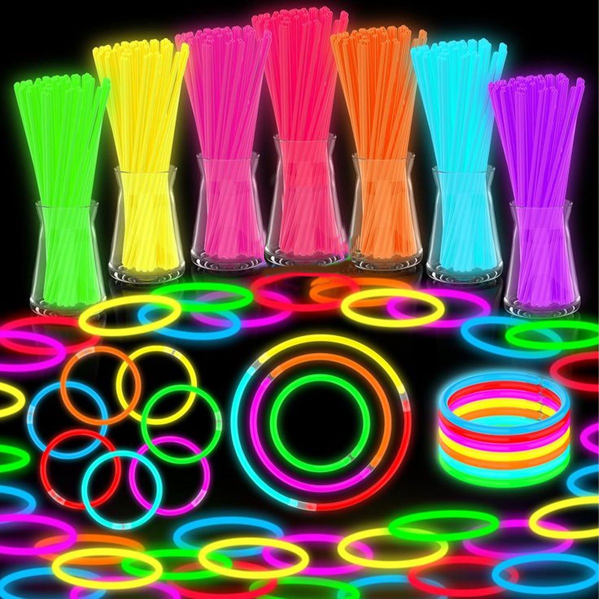 15/35Piece Glow Stick Bulk Set - огляд і ціна Glow In The Dark Party Glasses