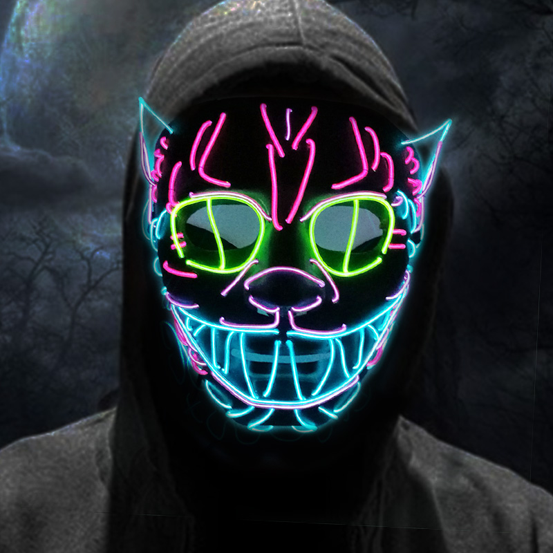 High Quality Cat King Full Fac - огляд і ціна Led Purge Mask Halloween