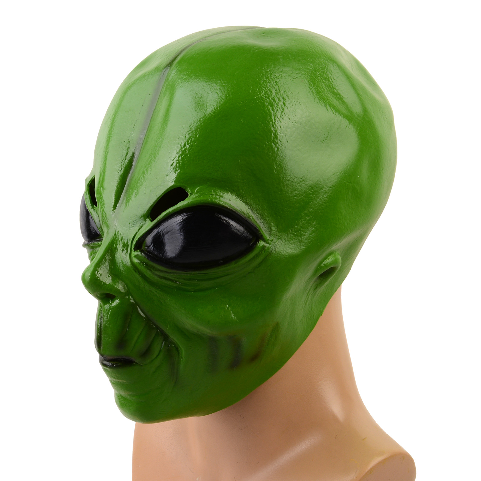 1pc Realistic Latex Green Alie - огляд і ціна Latex Alien Mask Realistic