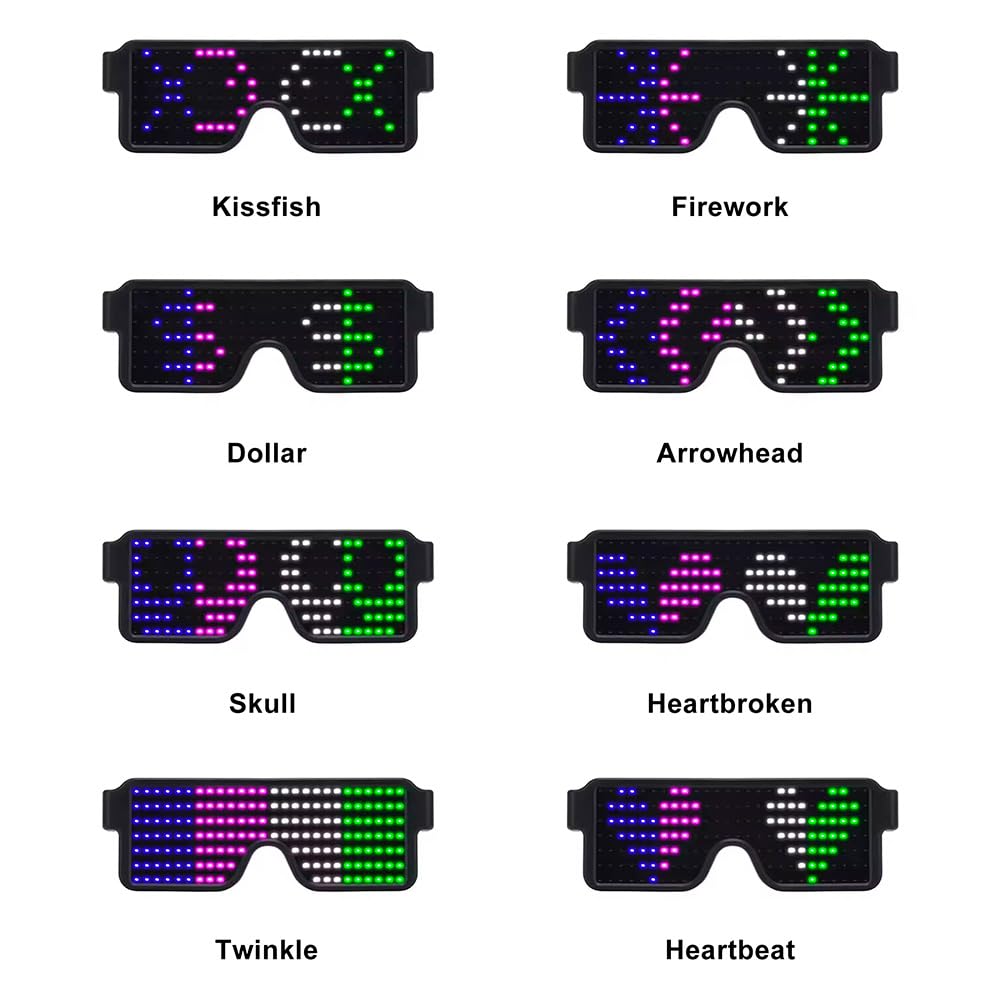 LED Glasses Light Up Dynamic P - огляд і ціна Glow In The Dark Party Glasses