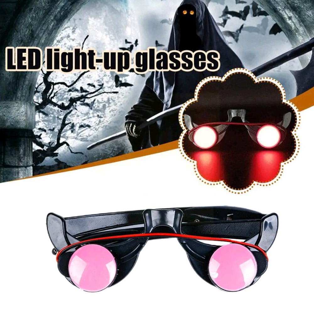 Halloween Horror Red Eye Glass - огляд і ціна Glow In The Dark Party Glasses