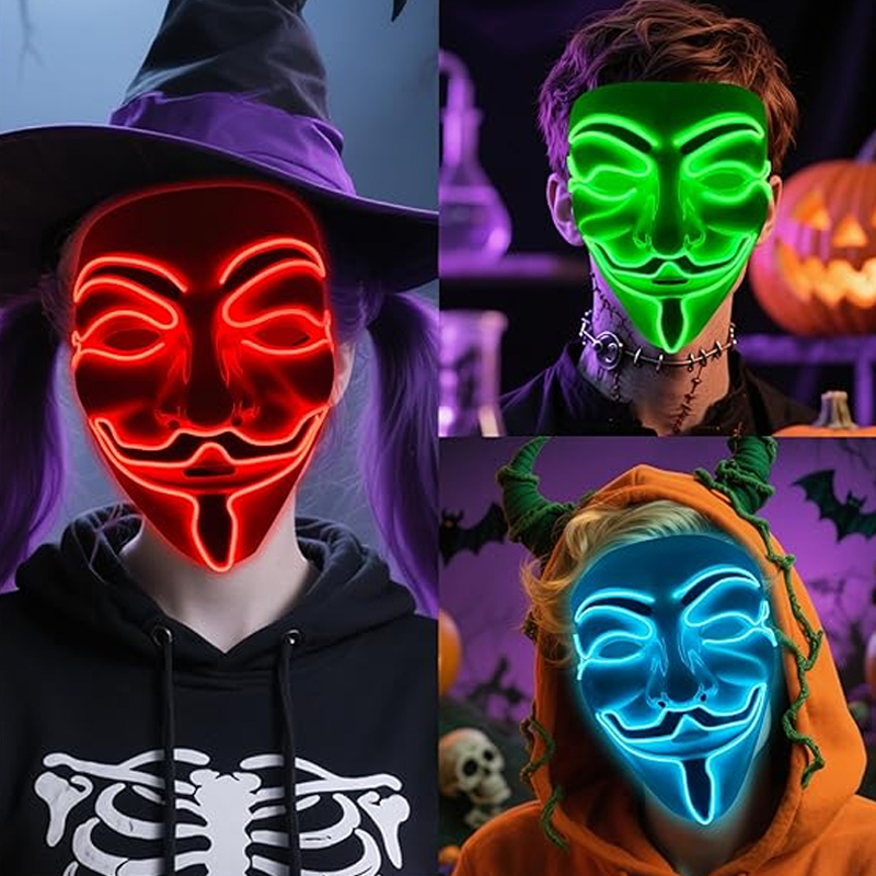 Vendetta LED Mask Movie Theme  - огляд і ціна Led Purge Mask Halloween