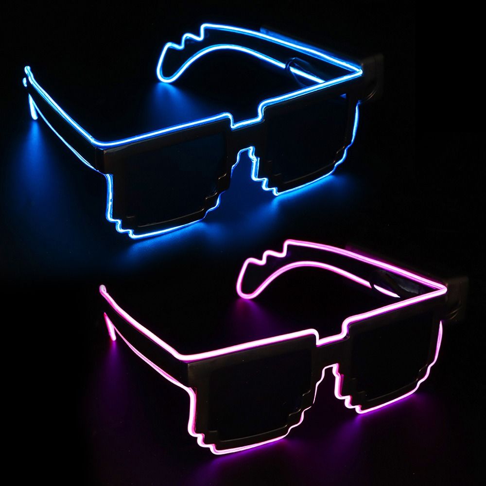 Novel Mosaic LED Glasses Wirel - огляд і ціна Glow In The Dark Party Glasses