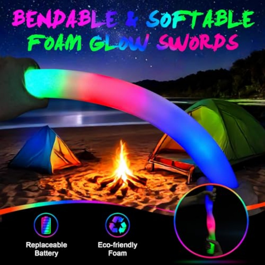 Pack Foam Glow Sticks, Bulk LE - огляд і ціна Flashing Led Foam Sticks Party