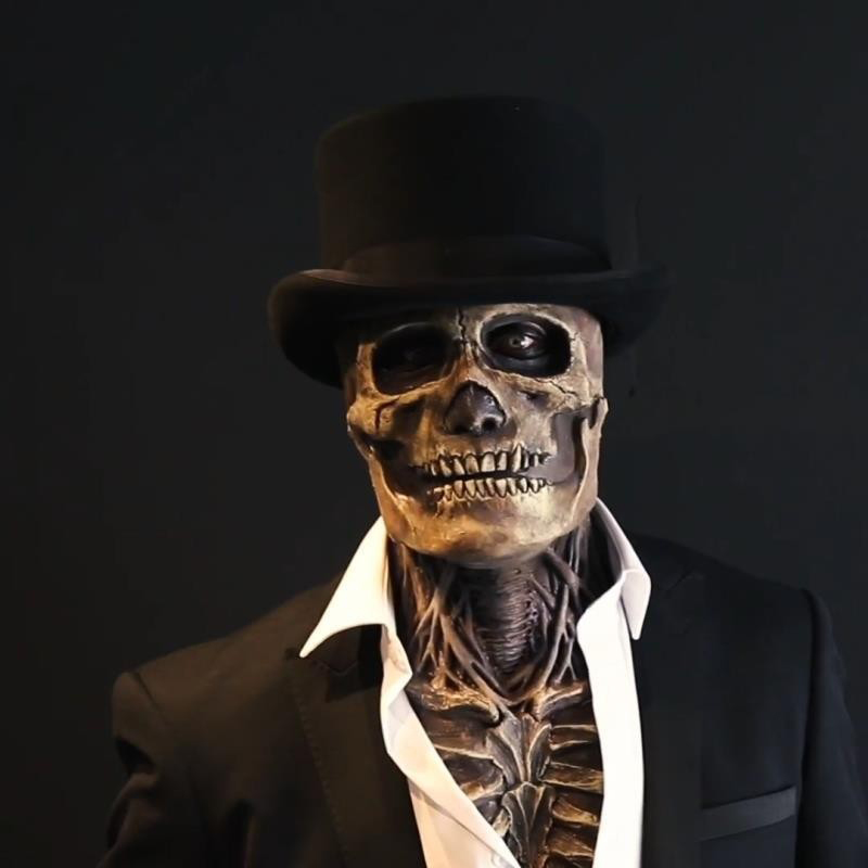 Creepy Brains Skeleton Mask Sk - огляд і ціна Led Purge Mask Halloween