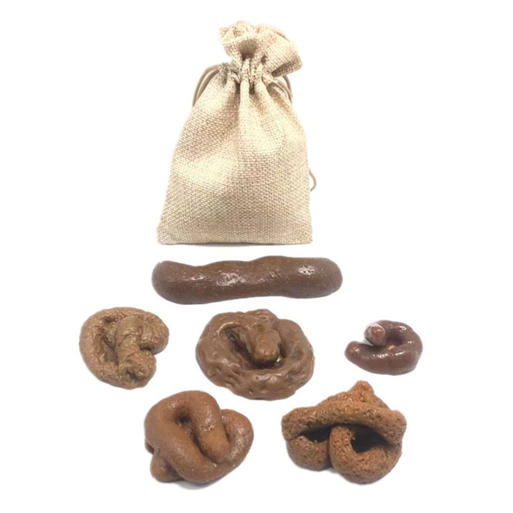 6Pcs Turd Tricky  Antistress F - огляд і ціна Fake Poop Gag Gift