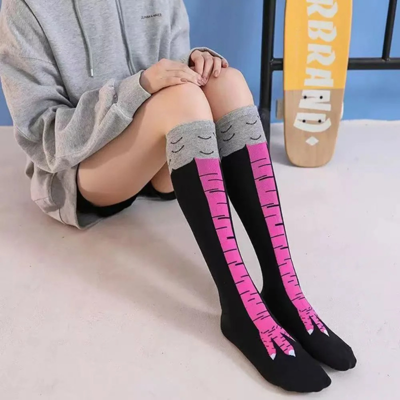 Chicken Paws Feet Long Socks W - огляд і ціна Funny Chicken Leg Socks
